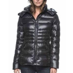 NWOT Andrew Marc Dark Blue 650 Duck Downfill Puffer Jacket